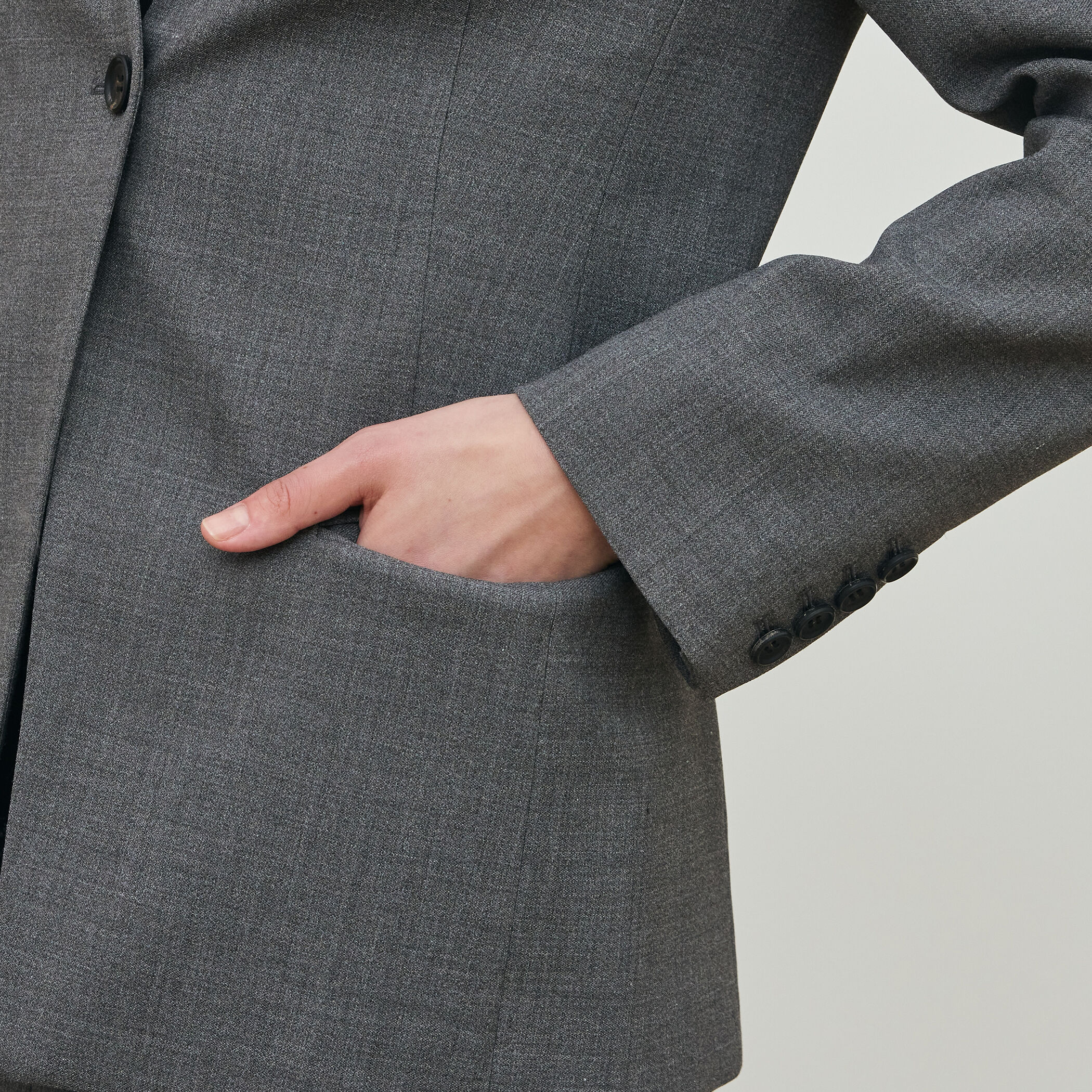 ポリエステルウールバラシャ Vカラージャケット｜トゥモローランド