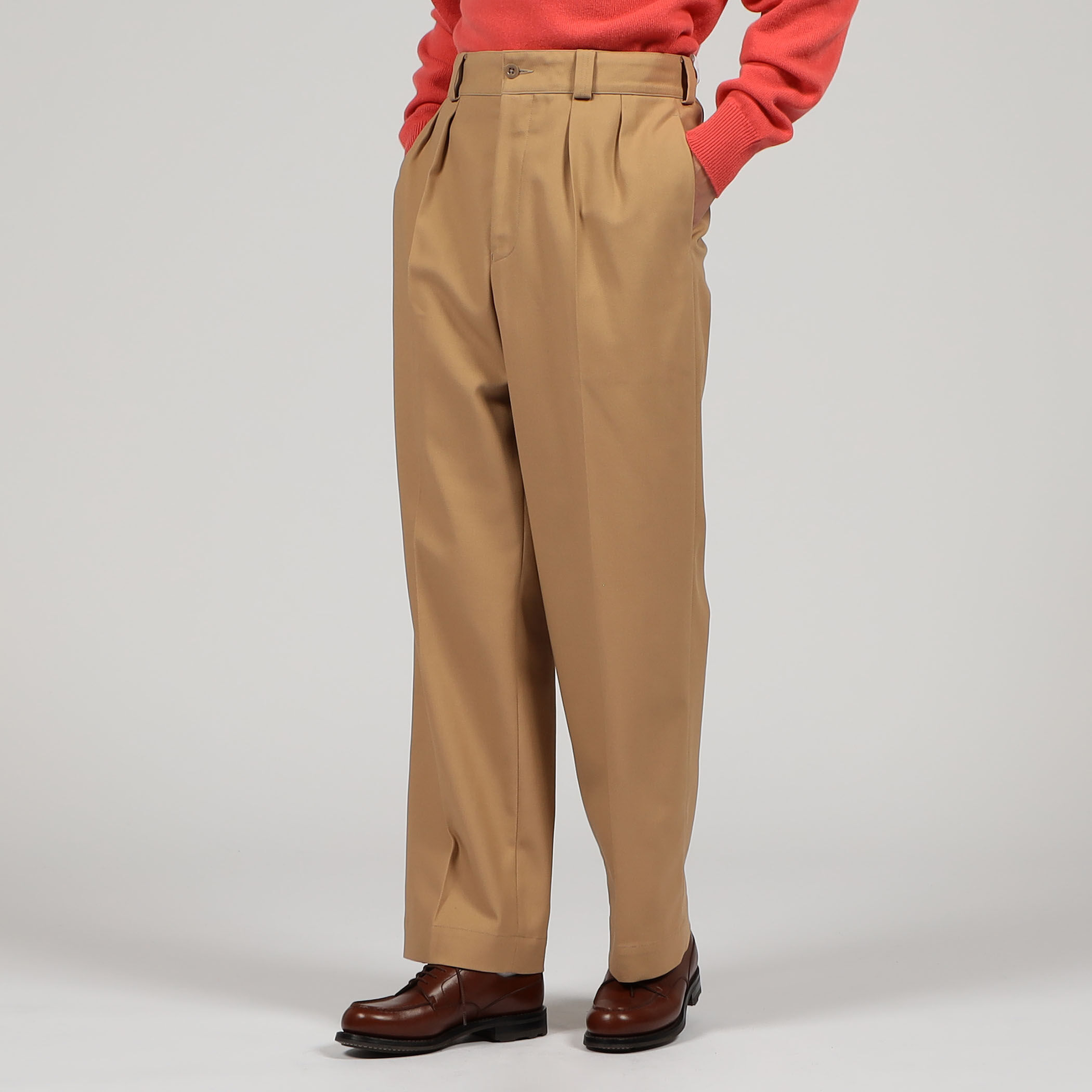 数量限定！在庫処分セール 売り切れ御免 Tangent FRENCH ワイドトラウザーズ コットンツイル CHINO ARMY パンツ
