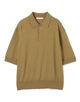 クレープコットン ポロカラープルオーバー