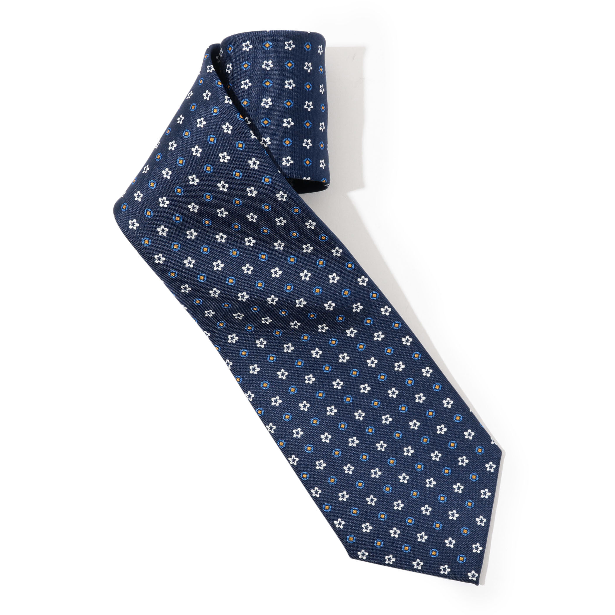 ERRICO FORMICOLA シルク プリント小紋柄ネクタイ｜トゥモローランド