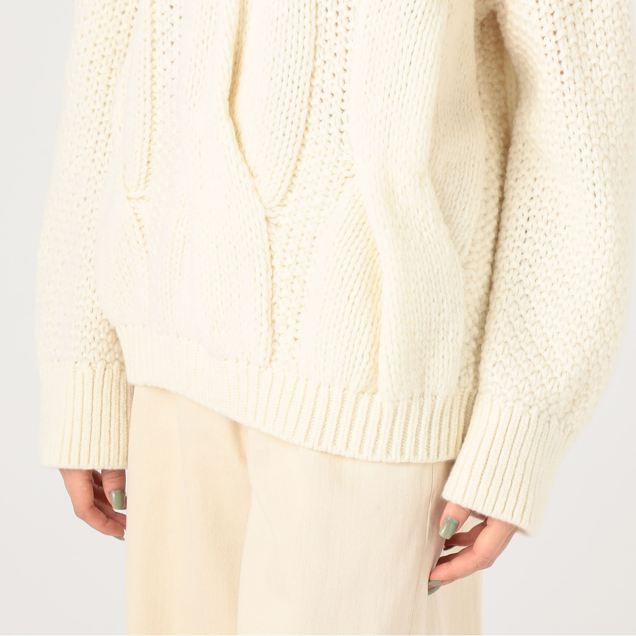 ビッグケーブル ボートネックプルオーバー｜トゥモローランド