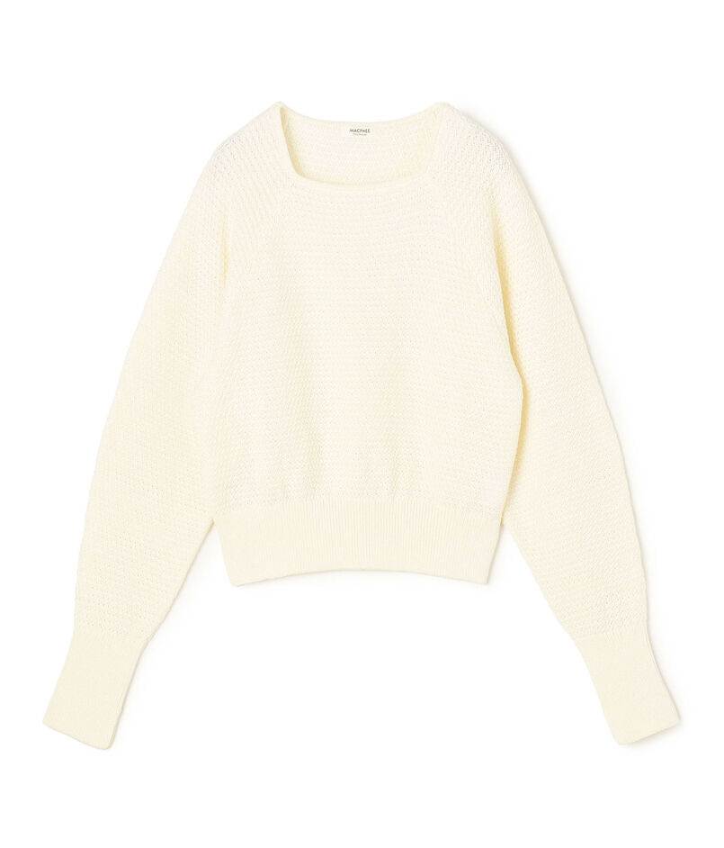 ギマコットン スクエアネックプルオーバー