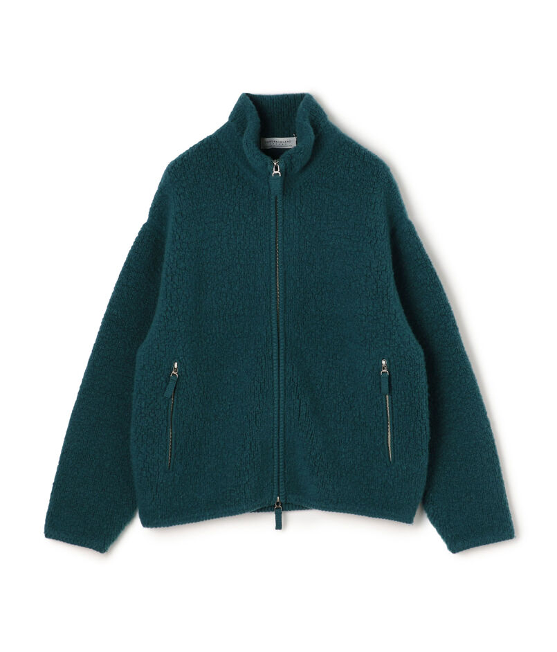 TOMORROWLAND Tricot ウールカシミヤ パイルニット ジップアップブルゾン