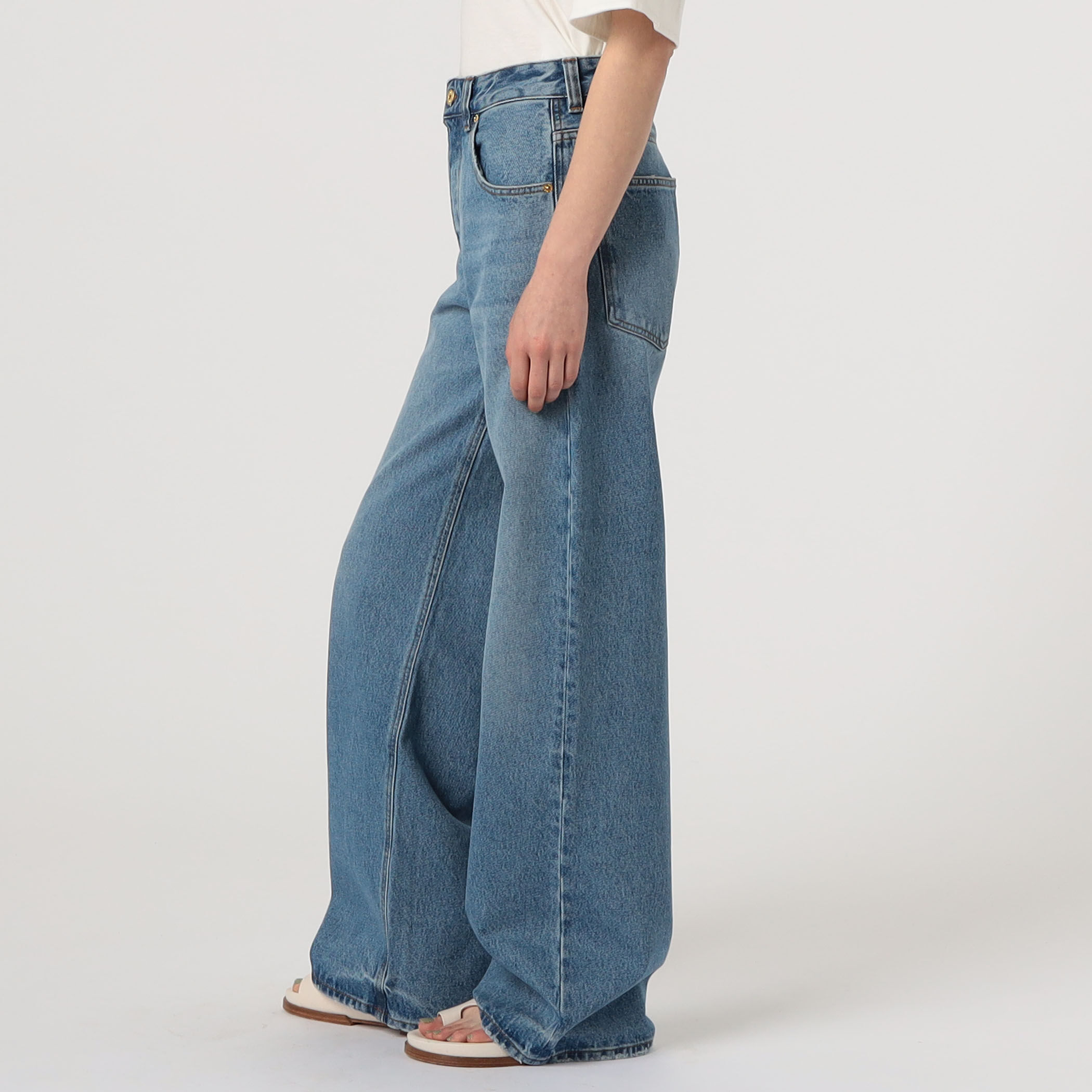 □JACQUEMUS LE DE-NIMES LARGE コットン デニムパンツ