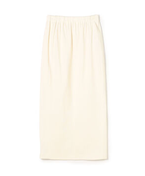 コットンリネンビスストレッチ イージーIラインスカート