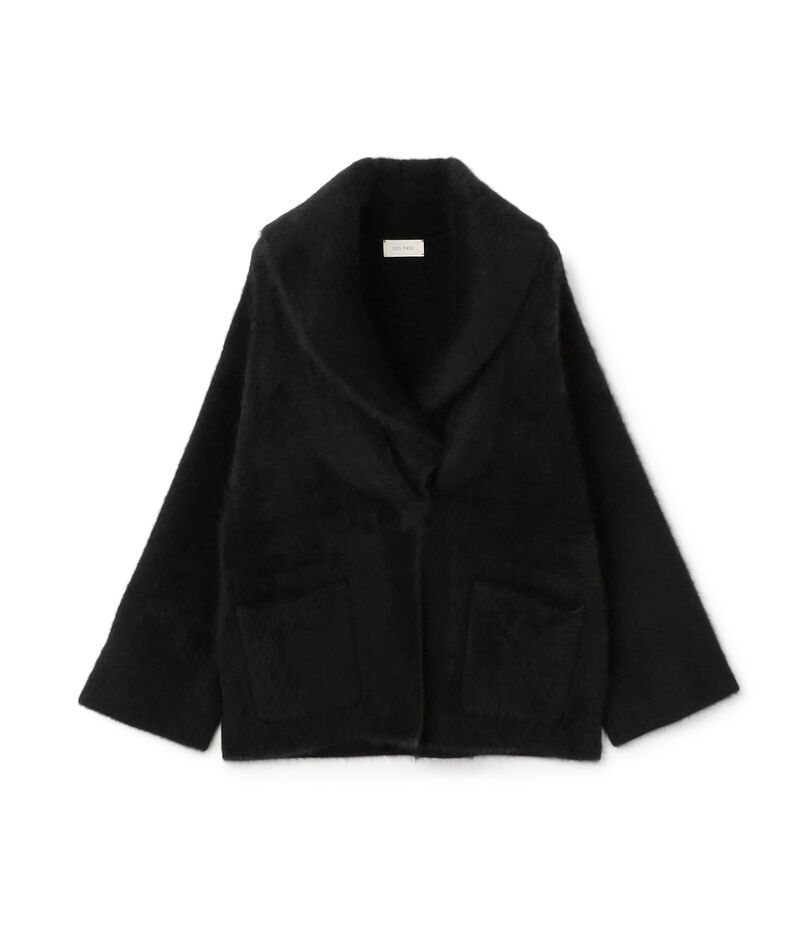 フォックスカシミヤ ショールカラーコート