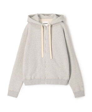 JIL SANDER+ ZIPPED HOODIE EMB