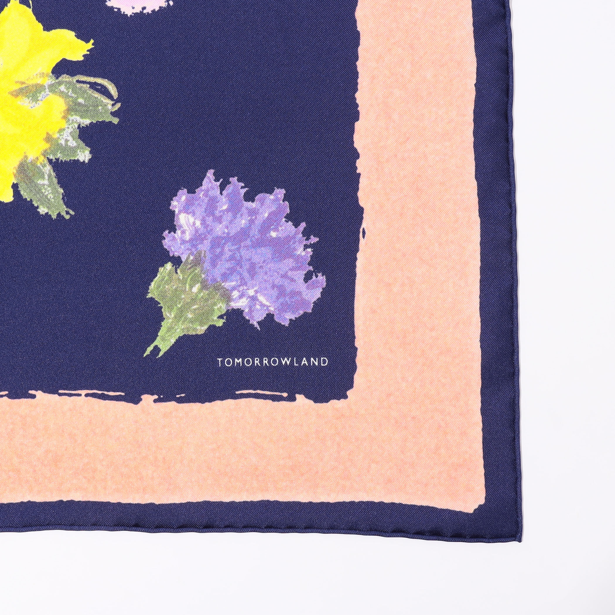 Atelier TOMORROWLAND PAINT FLOWER シルクスカーフ｜トゥモローランド