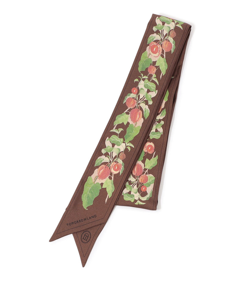 ATELIER TOMORROW AUTUMN FLOWER BANDEAU シルクスカーフ