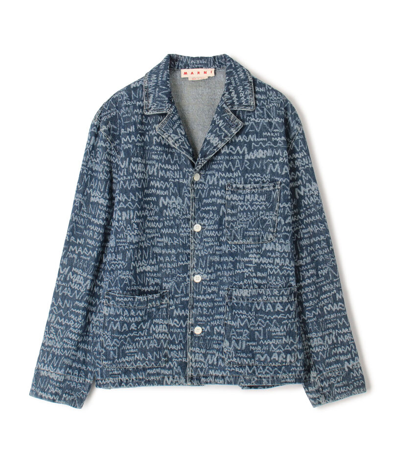 MARNI Logo Western Denim Shirt MARNI Logo Western Denim Shirt