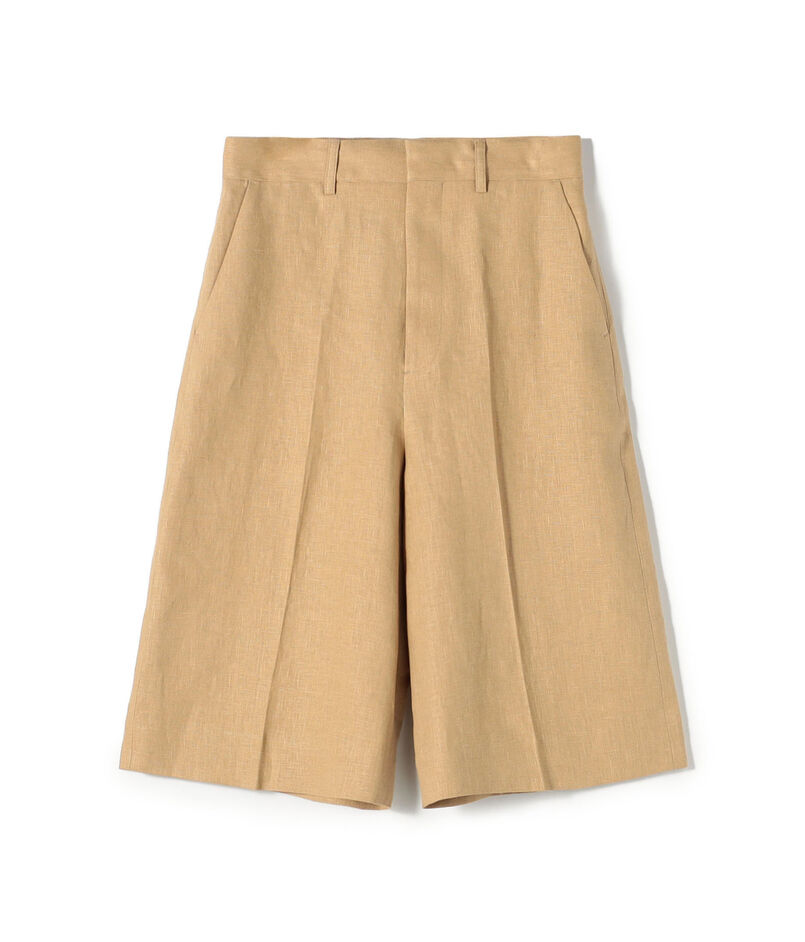 edition pourell リネン タックショートパンツ