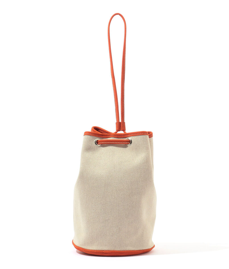 【別注】Charles et Charlus  Escala ヌバックキャンバスコンビ 巾着バッグ