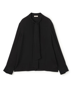 シアーレースコラージュ ボウタイナローブラウス