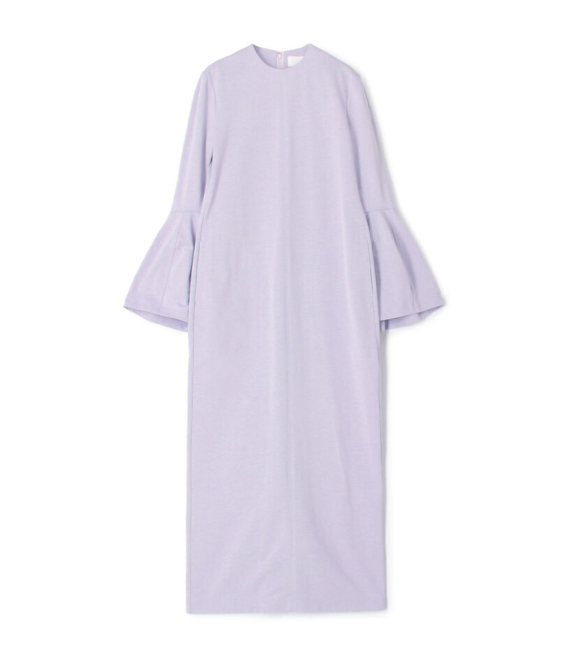 Mame Kurogouchi Volume Sleeve Cotton Jersey Dress