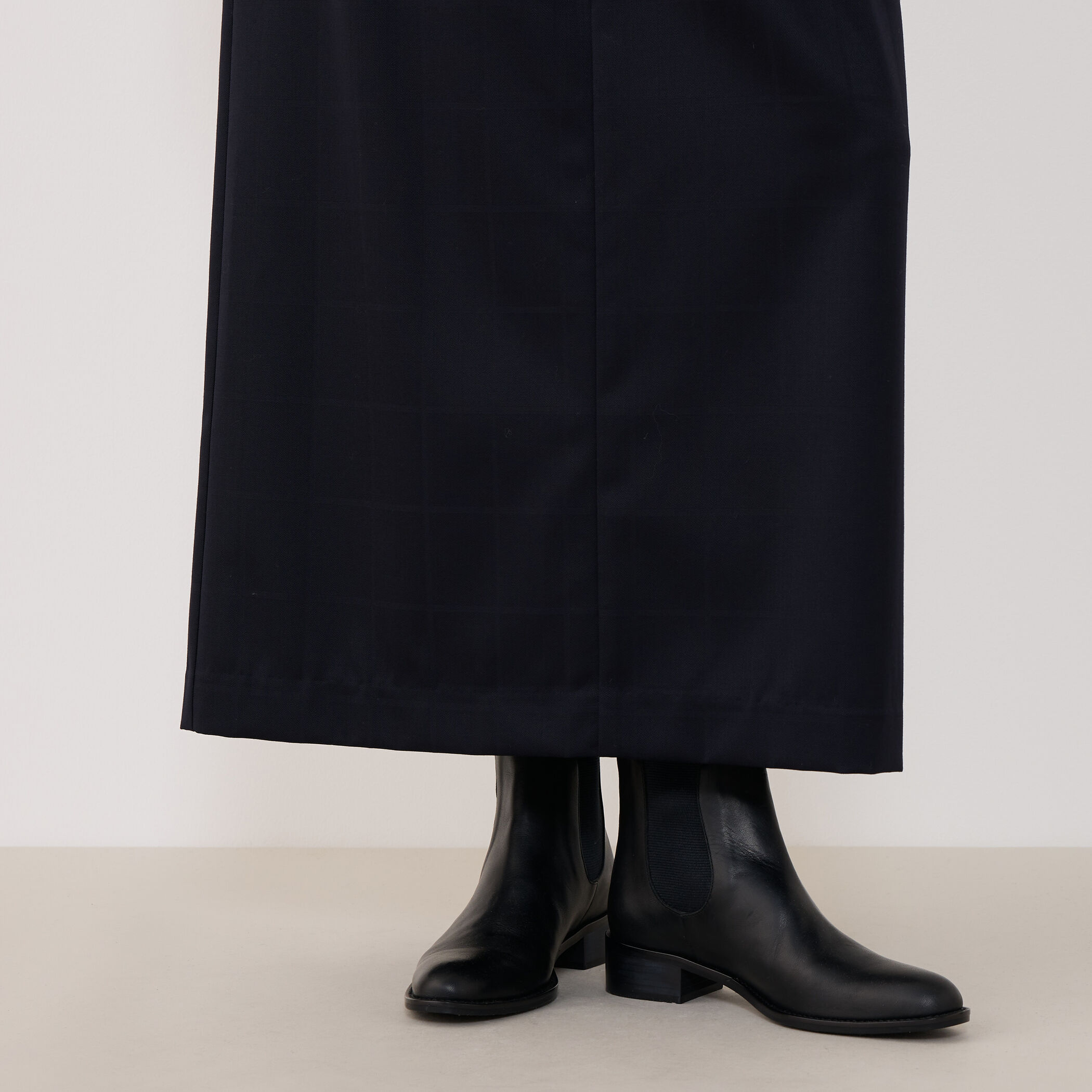 ウォッシャブルギャバジン イージーロングスカート