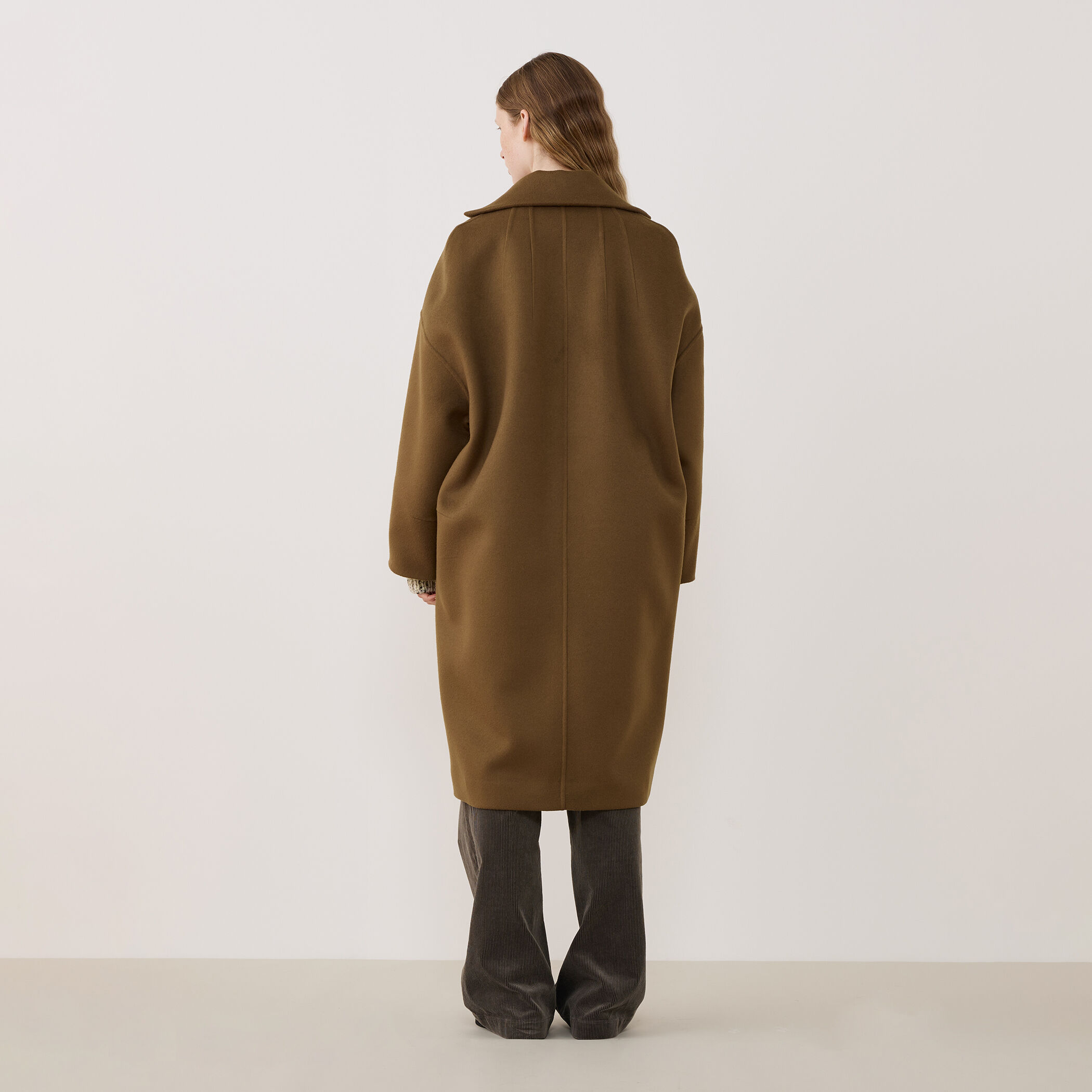 トゥモローランド スプリングコート アウター 美品 高級 人気 ブラウン リバーウール ロングコート｜トゥモローランド 公式通販