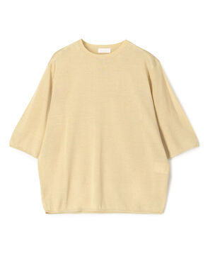 エヴァーシルク ハーフスリーブプルオーバー