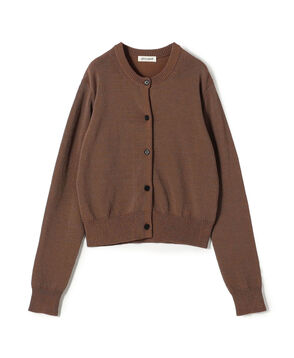 edition pourell コットンナイロン シャンブレーニットカーディガン