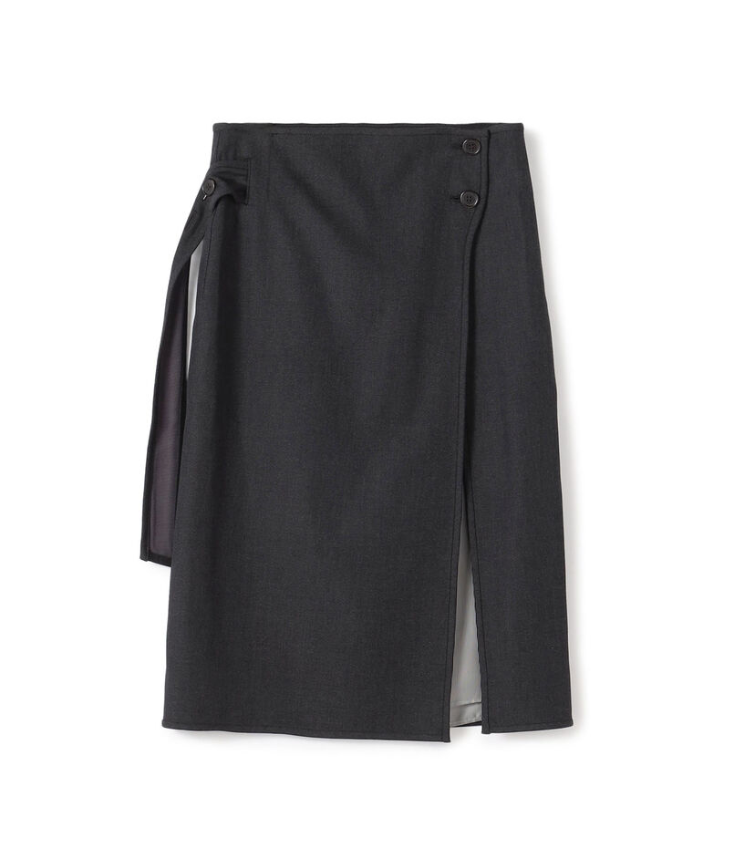ウールレーヨンツイル オーバースカート