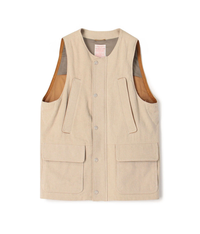 NICENESS NICOLAS ヘリンボーン ハンティングベスト NICENESS NICOLAS ヘリンボーン ハンティングベスト