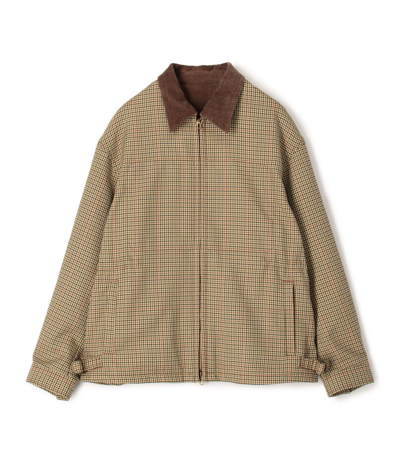 ■ポリエステル ガンクラブチェックブルゾン