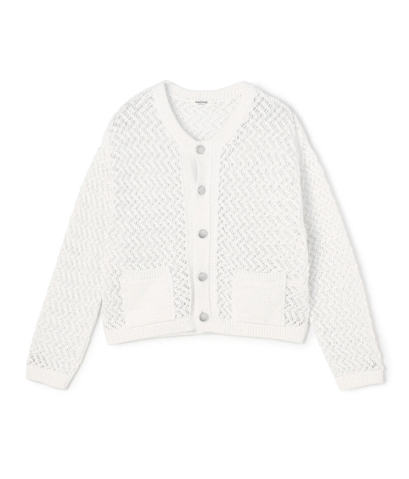 ギマメッシュ クルーネックカーディガン