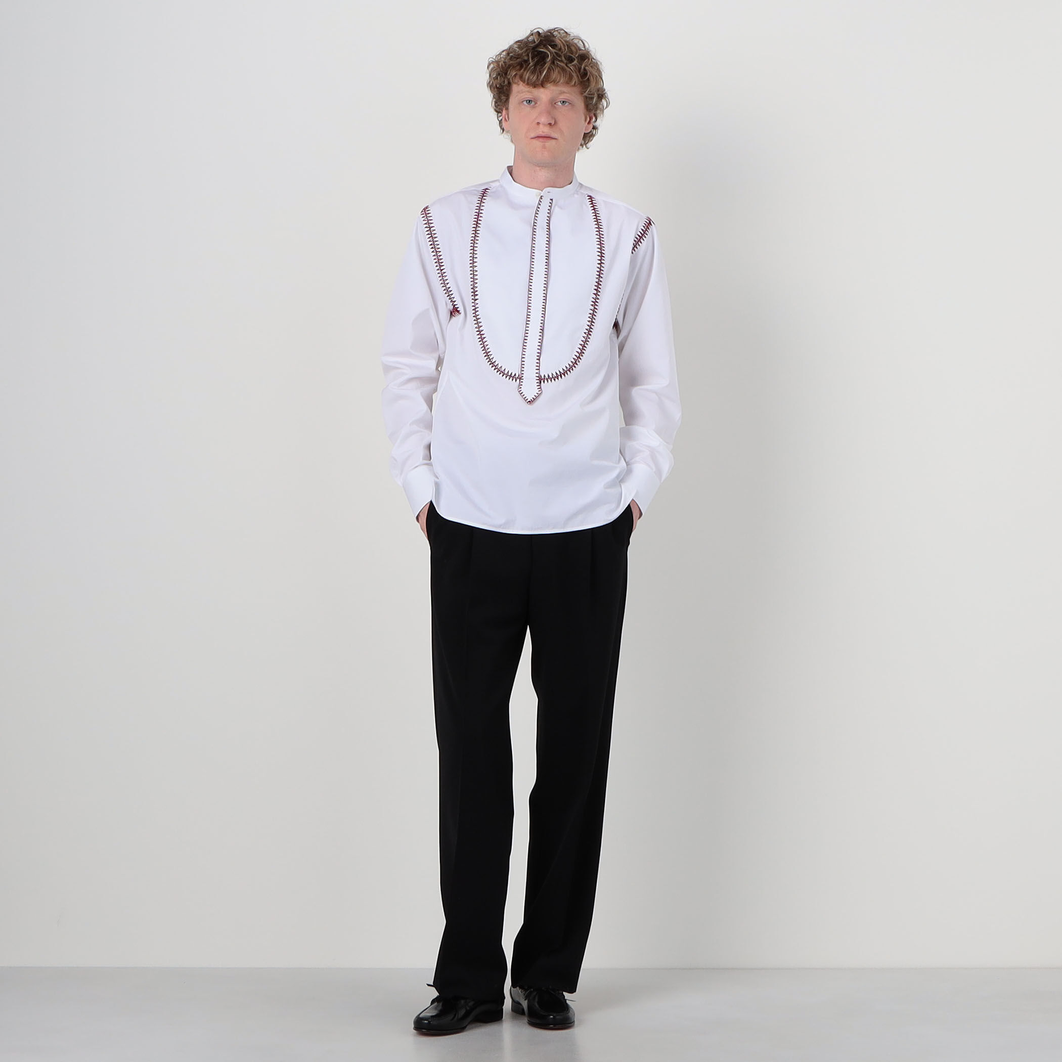 sebline MAROCAINE PAINTER'S SHIRT コットンロングスリーブシャツ