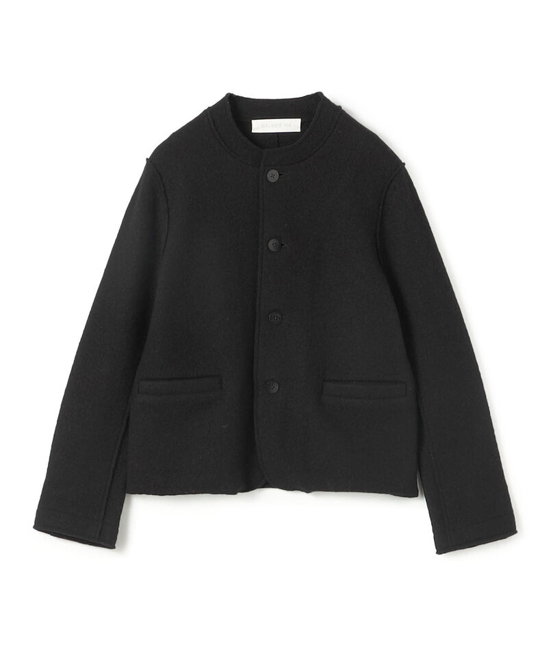 ボイルドウール バンドカラージャケット