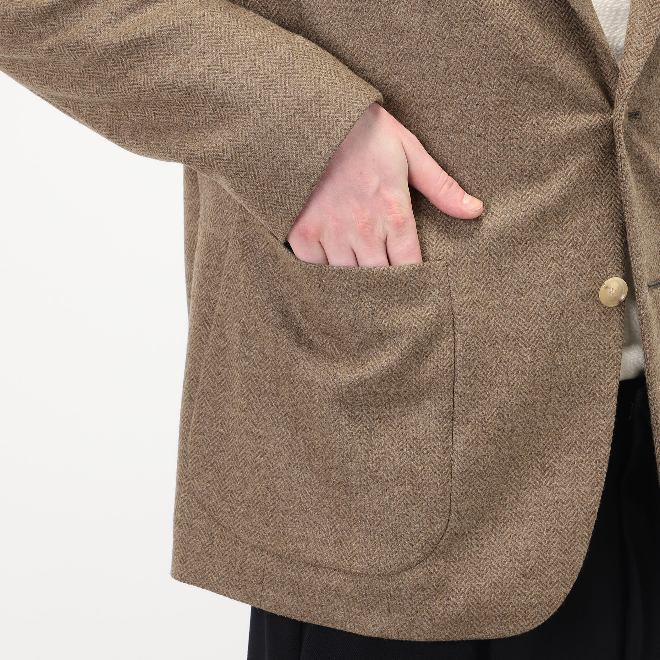 CARUSO ZERO JACKET シングルブレステッド2Bジャケット
