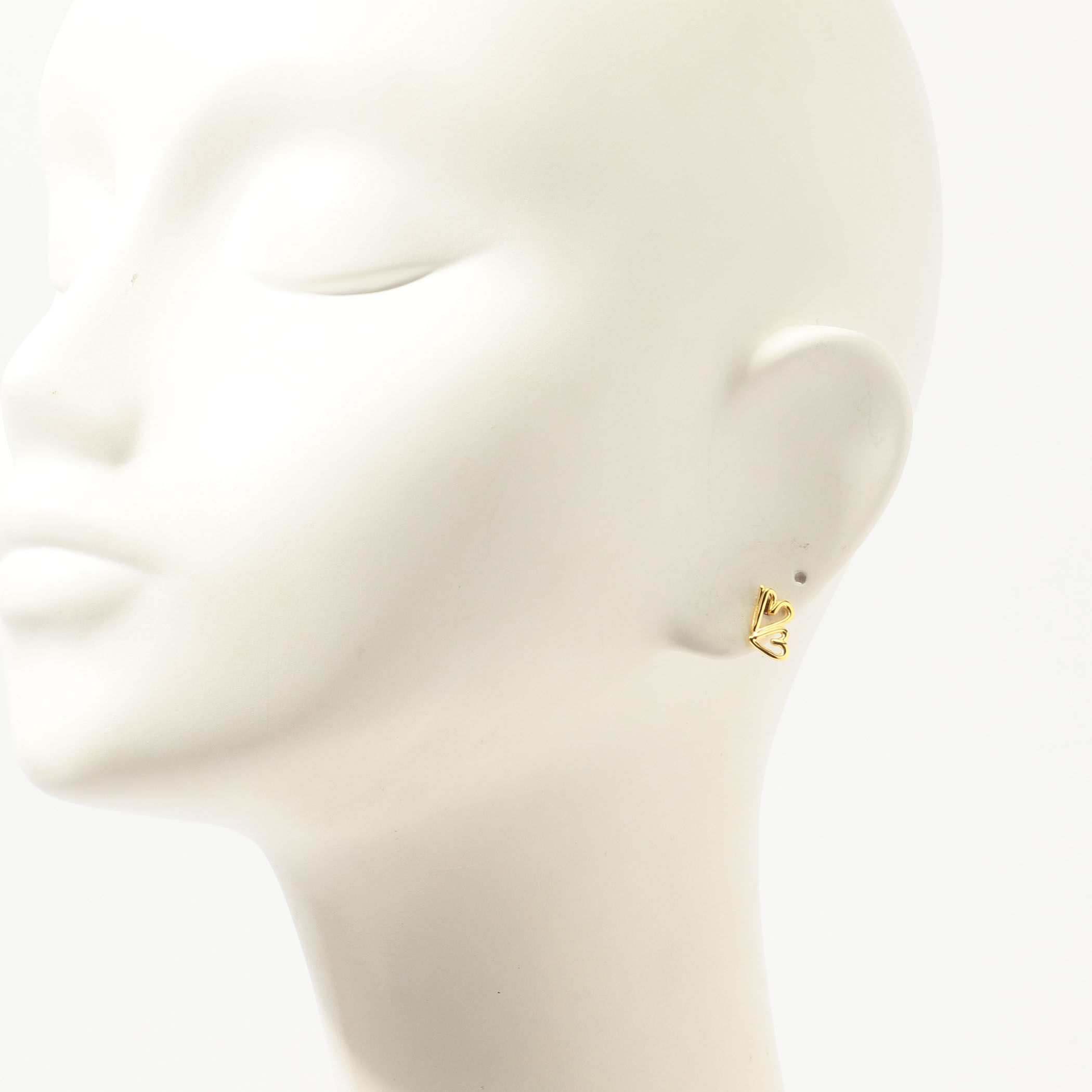 BAR Jewellery TWO HEARTS ゴールドピアス｜トゥモローランド