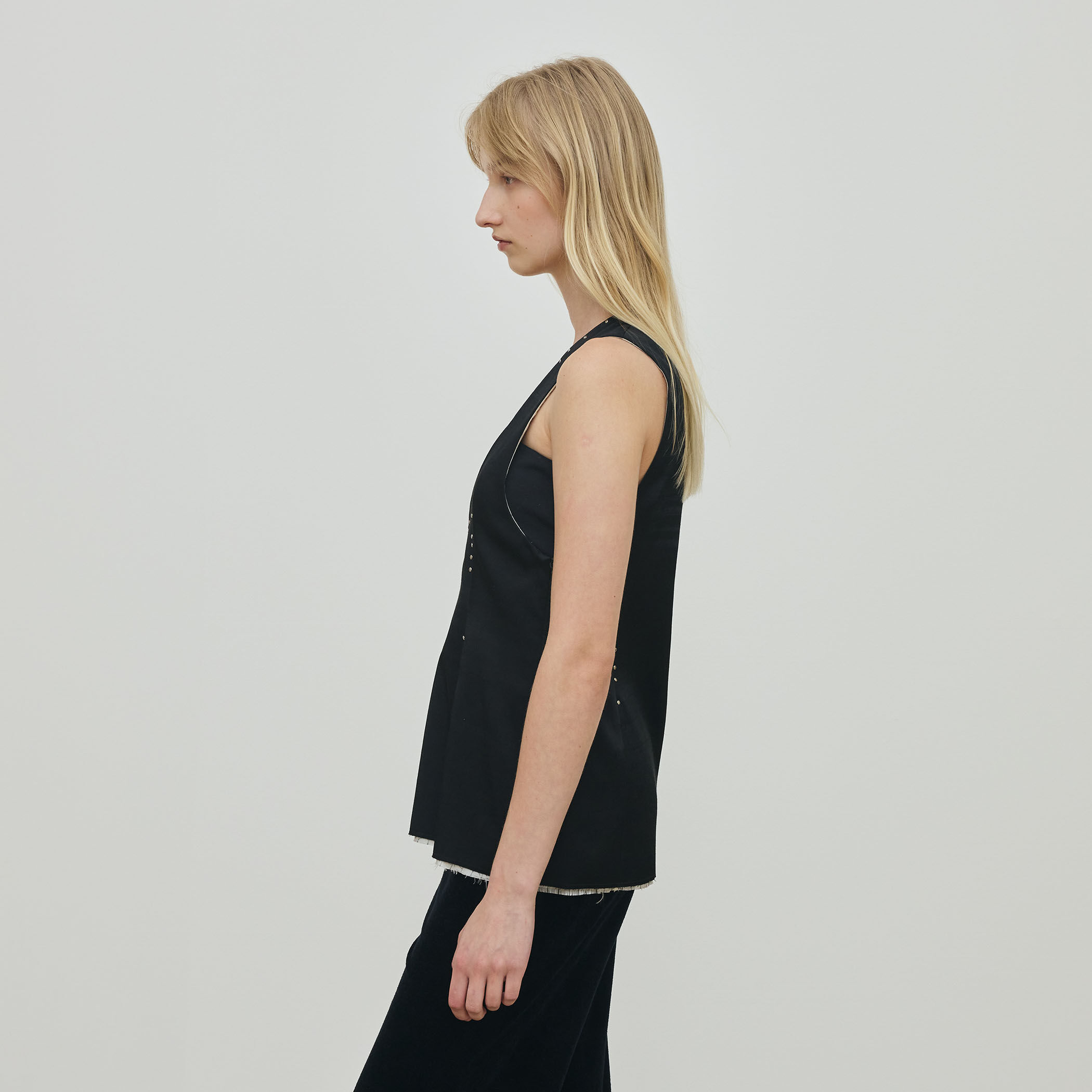 Theory ブラック ノースリーブ トップス Theory ホルターネック ノースリーブトップ | ブラック | FARFETCH JP