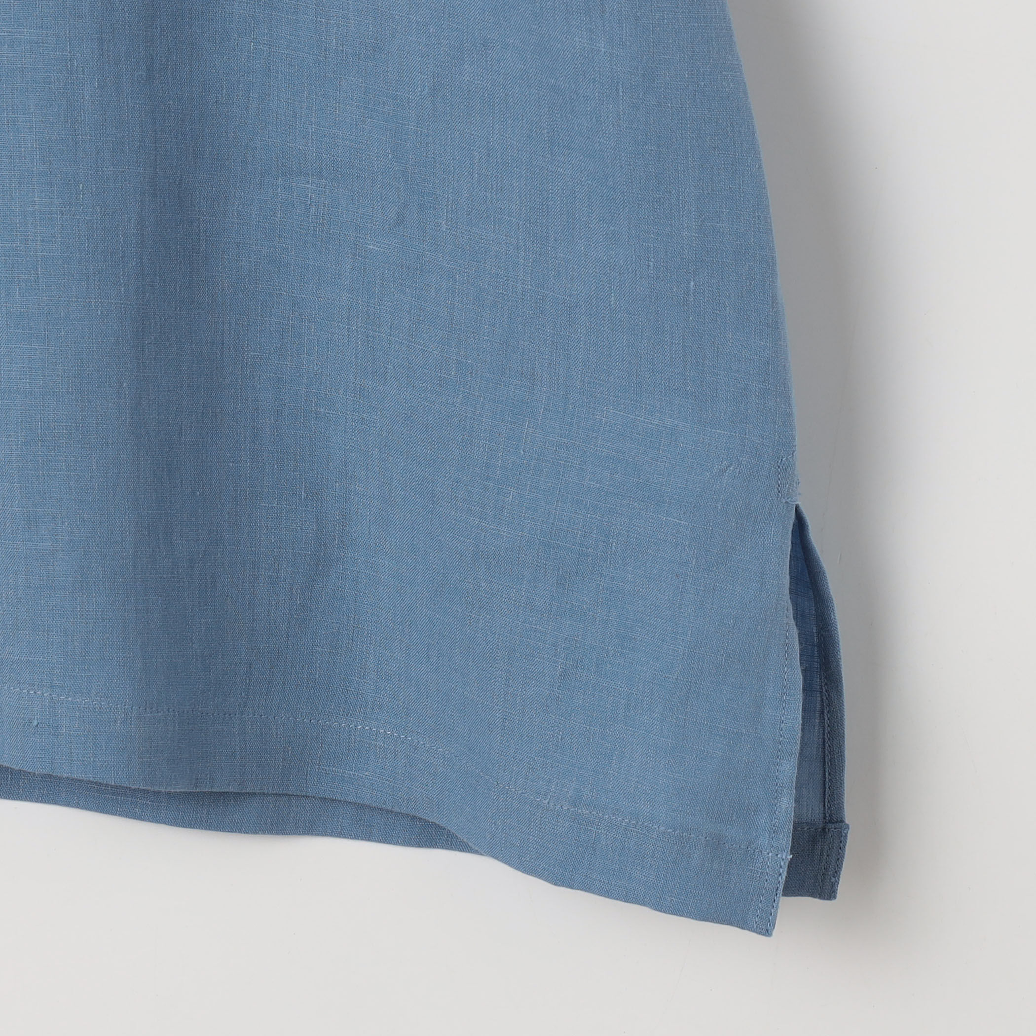 リネン ワンナップカラー ショートスリーブシャツ GOLD LINEN