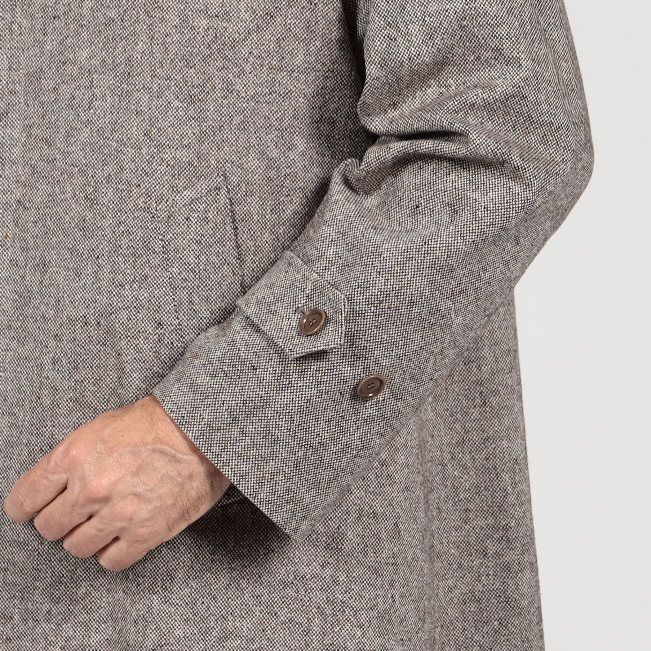 別注】De Petrillo ウールシルクナイロン バルカラーコート