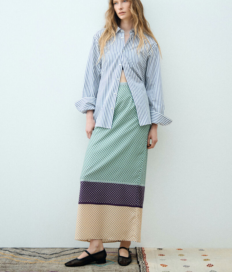 パネルプリント ナロースカート