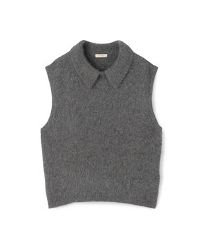 フォックスカシミヤ スリーブレスプルオーバー