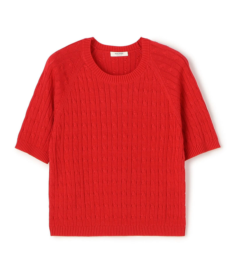 ギザケーブル ハーフスリーブプルオーバー