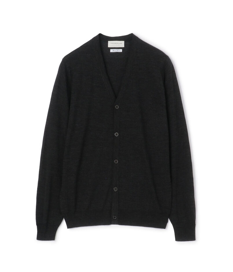 TOMORROWLAND tricot スーパーファインメリノウール Vネックカーディガン S-WOOL