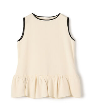 ミラノリブ タックヘムノースリーブプルオーバー