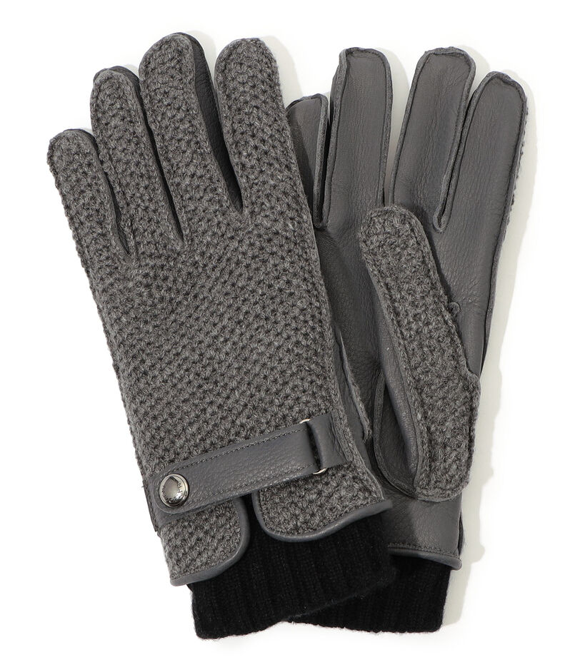 MAZZOLENI ニットコンビ グローブ