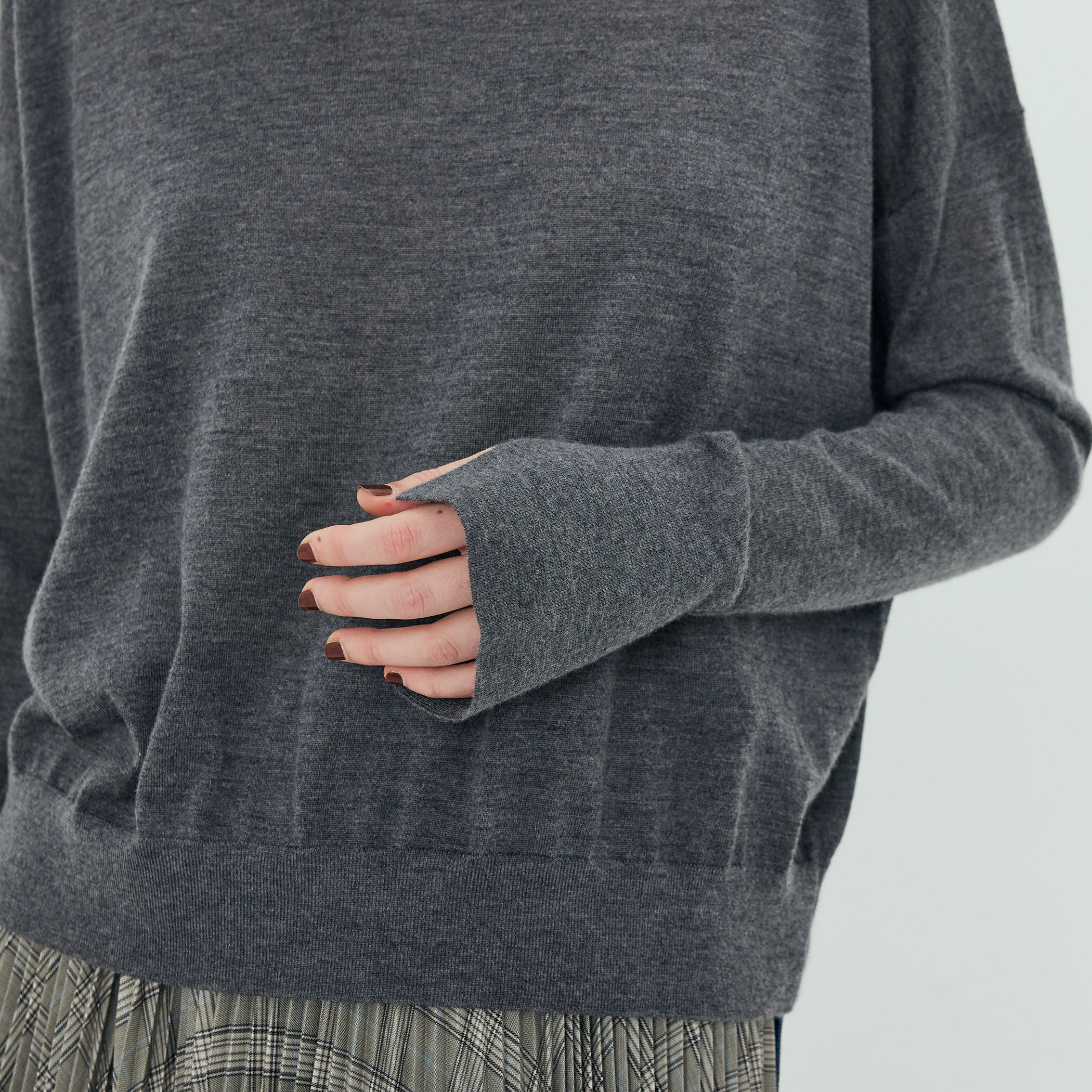 美品17万 TOM FORD モックネック ニット カシミア シルク 48 TOM FORD トムフォード モックネックニット カシミアシルク サイズ48