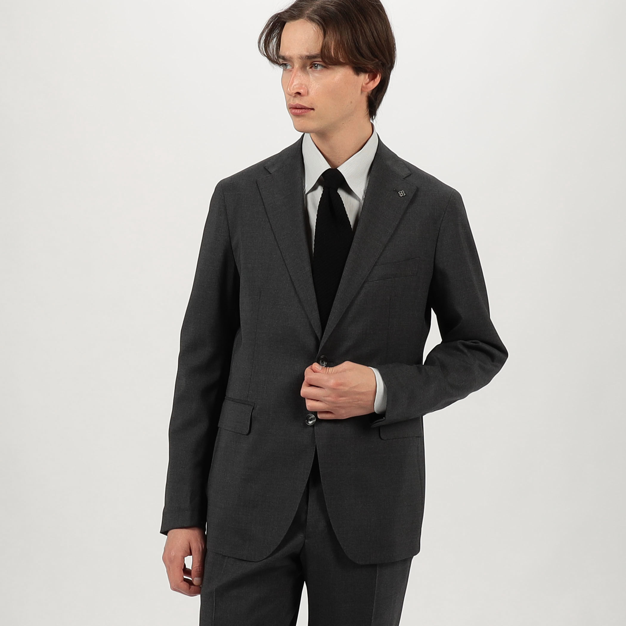 TAGLIATORE ダークグレー ビジネススーツ サイズ48 別注】TAGLIATORE シングルブレステッド2Bスーツ｜トゥモローランド