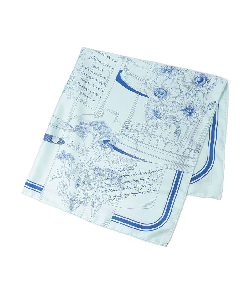 MANIPURI DOME FLOWER シルクスカーフ