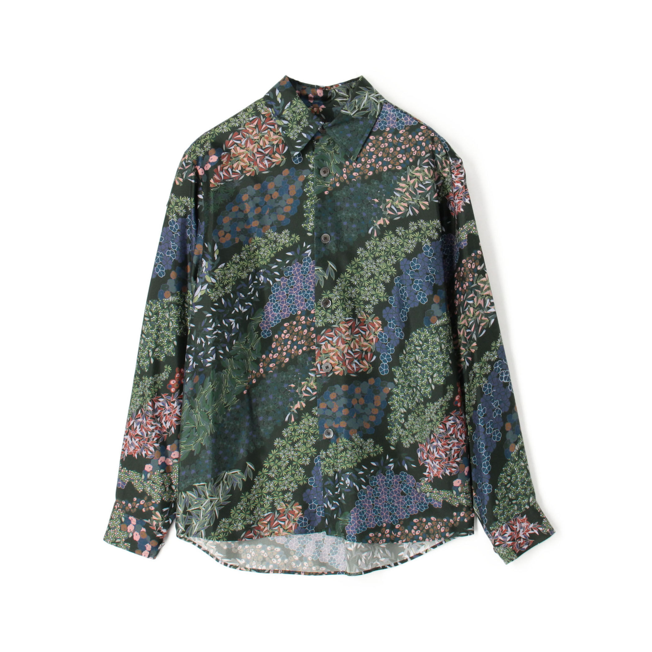 シルクツイル FLOWER RIVER レギュラーカラーシャツ｜トゥモローランド