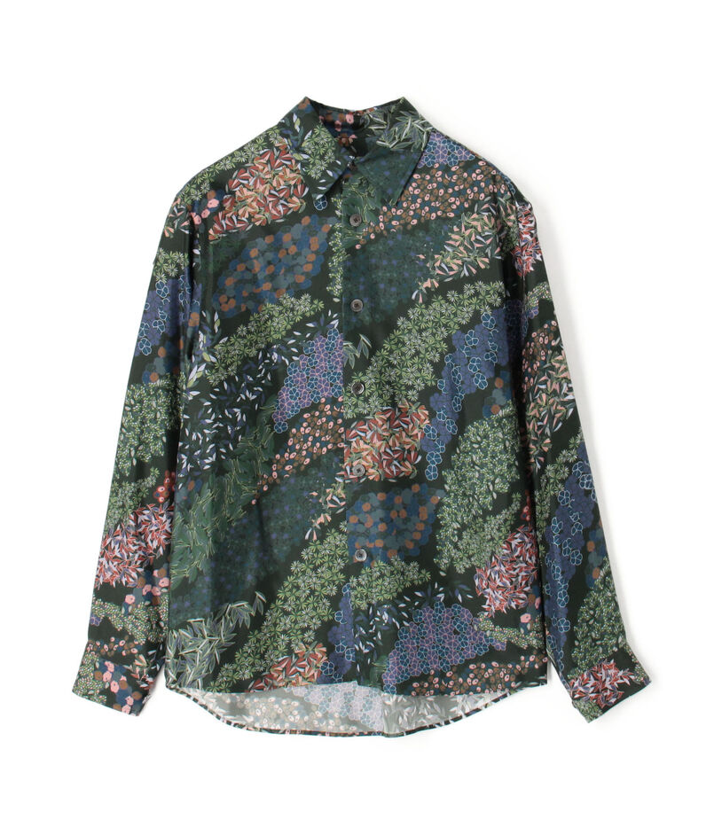 シルクツイル FLOWER RIVER レギュラーカラーシャツ