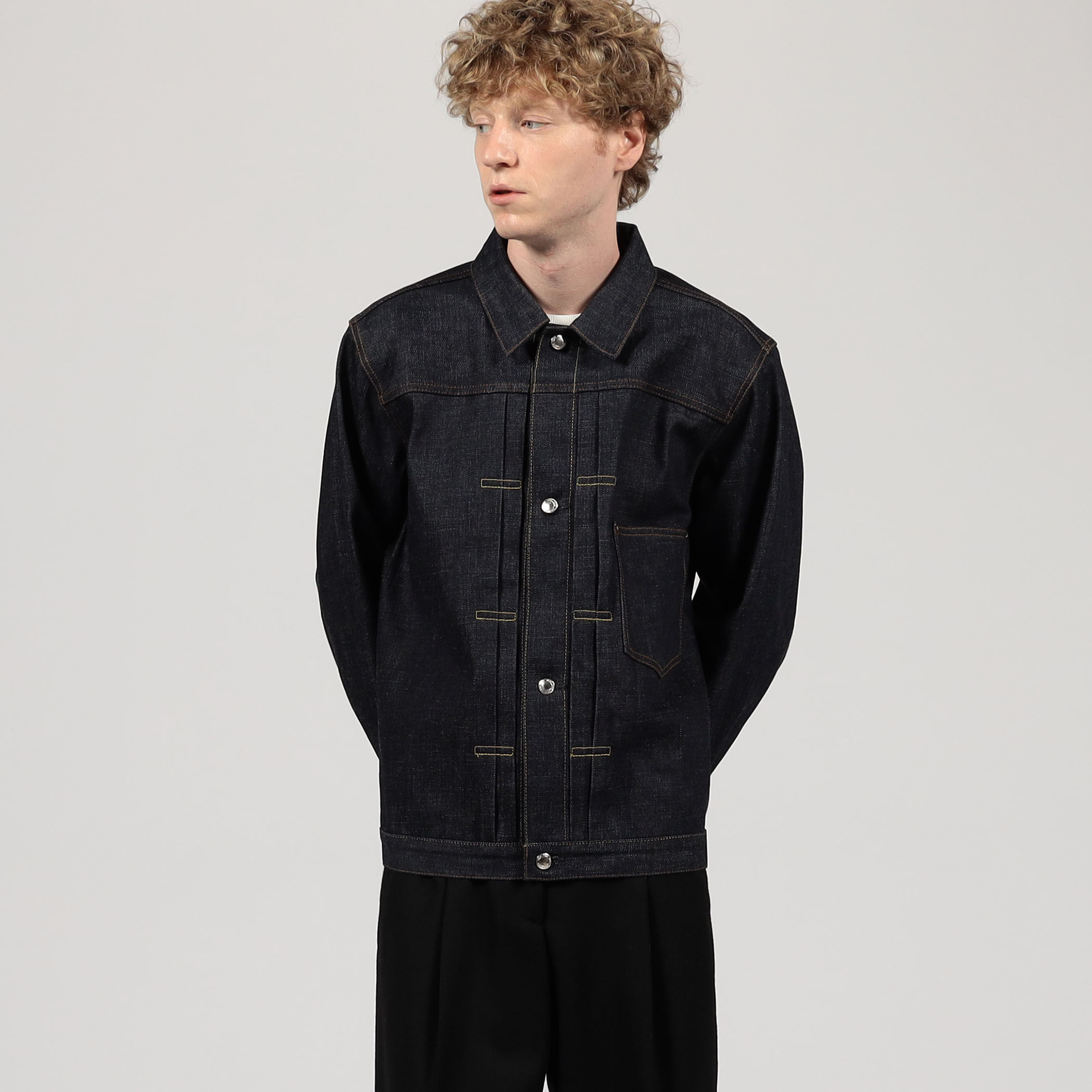 HYKE DENIM JACKET TYPE1 size4 新品 DENIM JACKET TYPE 1/REGULAR FIT デニムジャケットタイプ1