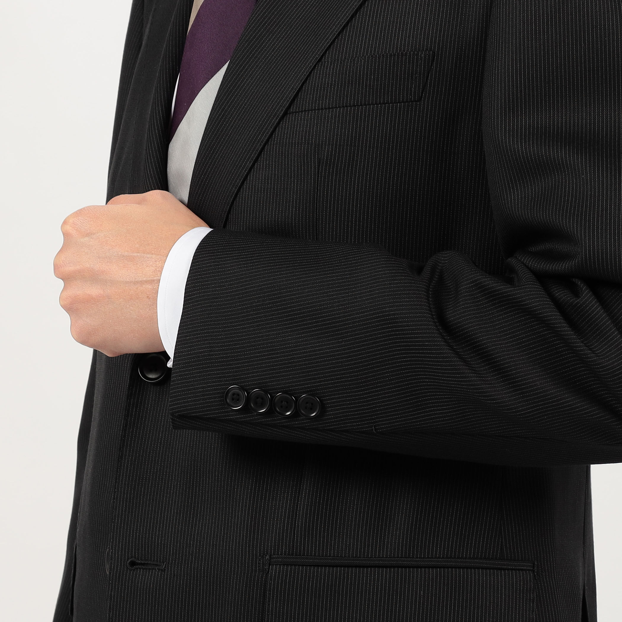 ウールシルク シングルブレステッド 2Bスーツ TRAVELLER+SILK E.Zegna