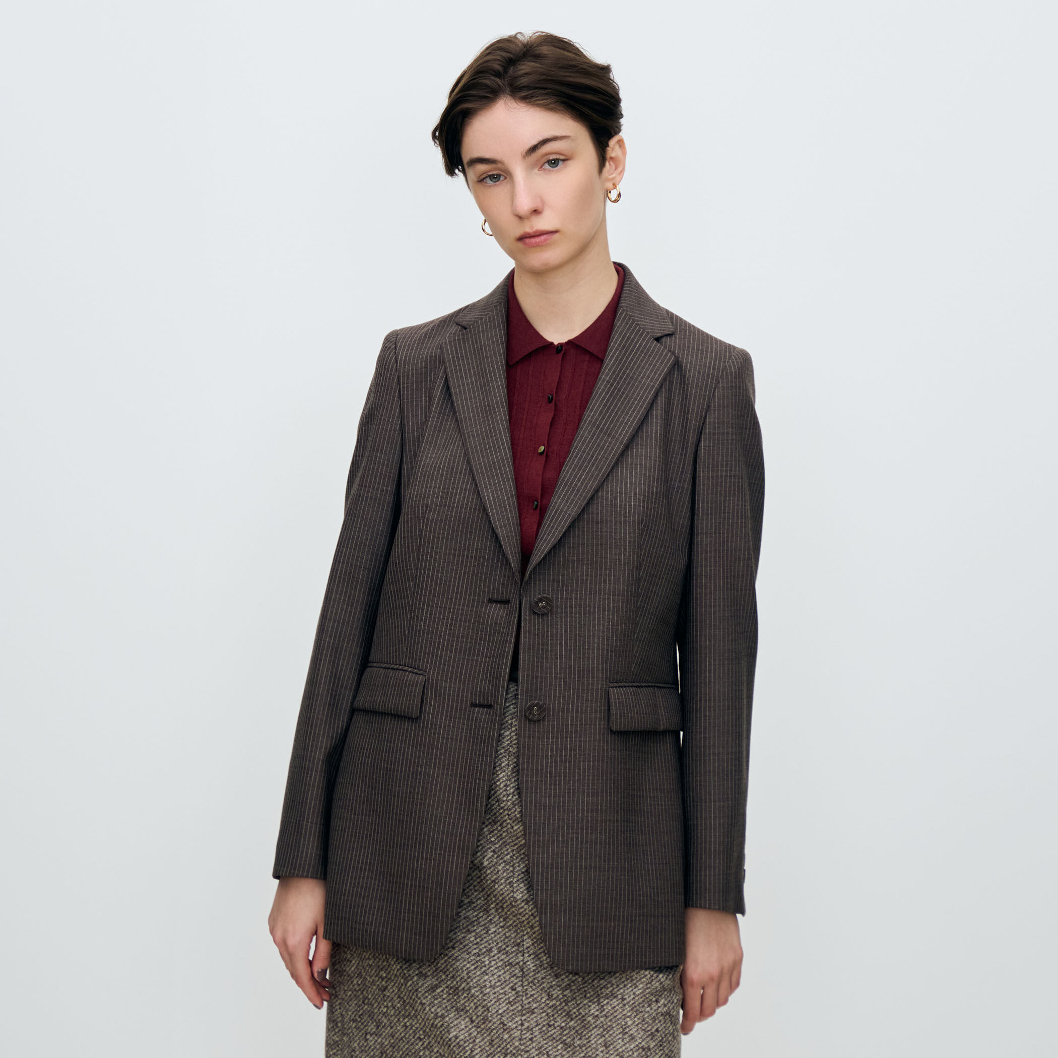 kolor x TOMORROWLAND 2Bテーラードジャケット セール】 kolor×TOMORROWLAND ウールポリエステルトロピカル 2B