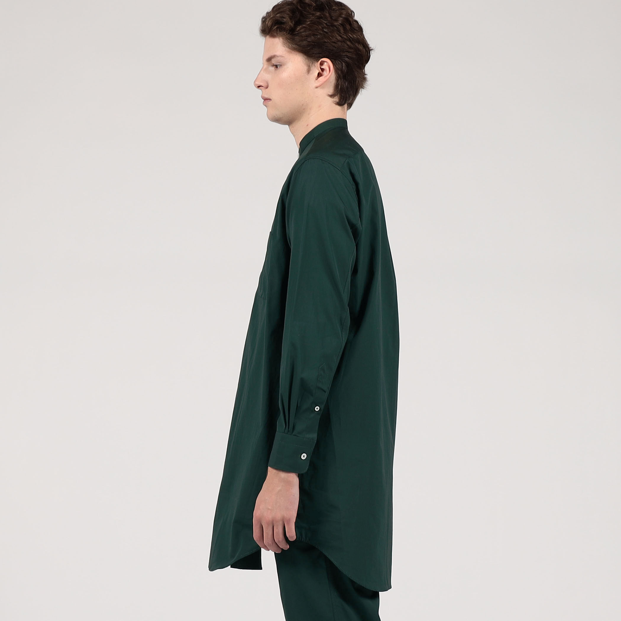 APPLETREES BAND COLLAR LONG SHIRTS ロングバンドカラーシャツ