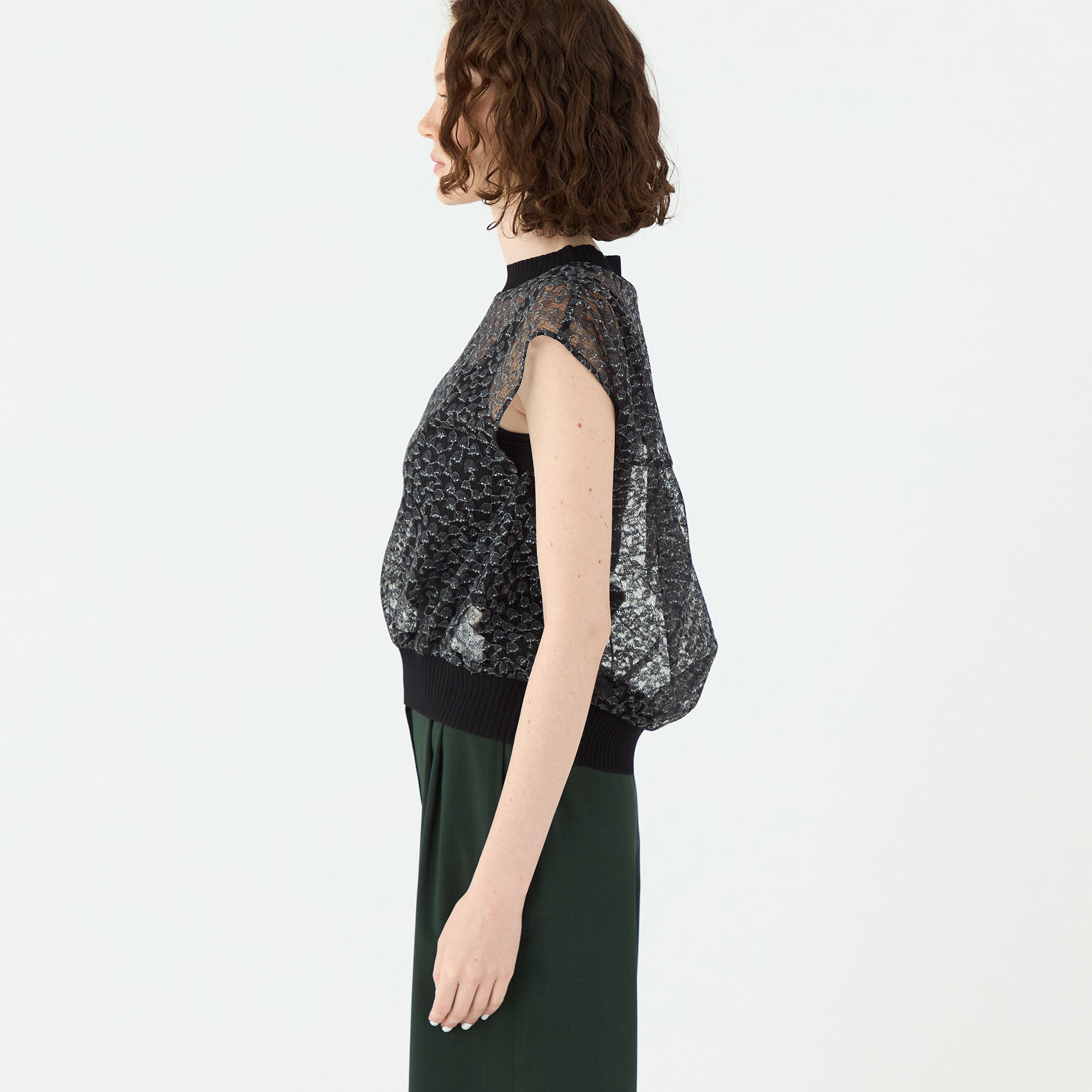 セール 30%OFF】チュールレース ノースリーブブラウス(503120558