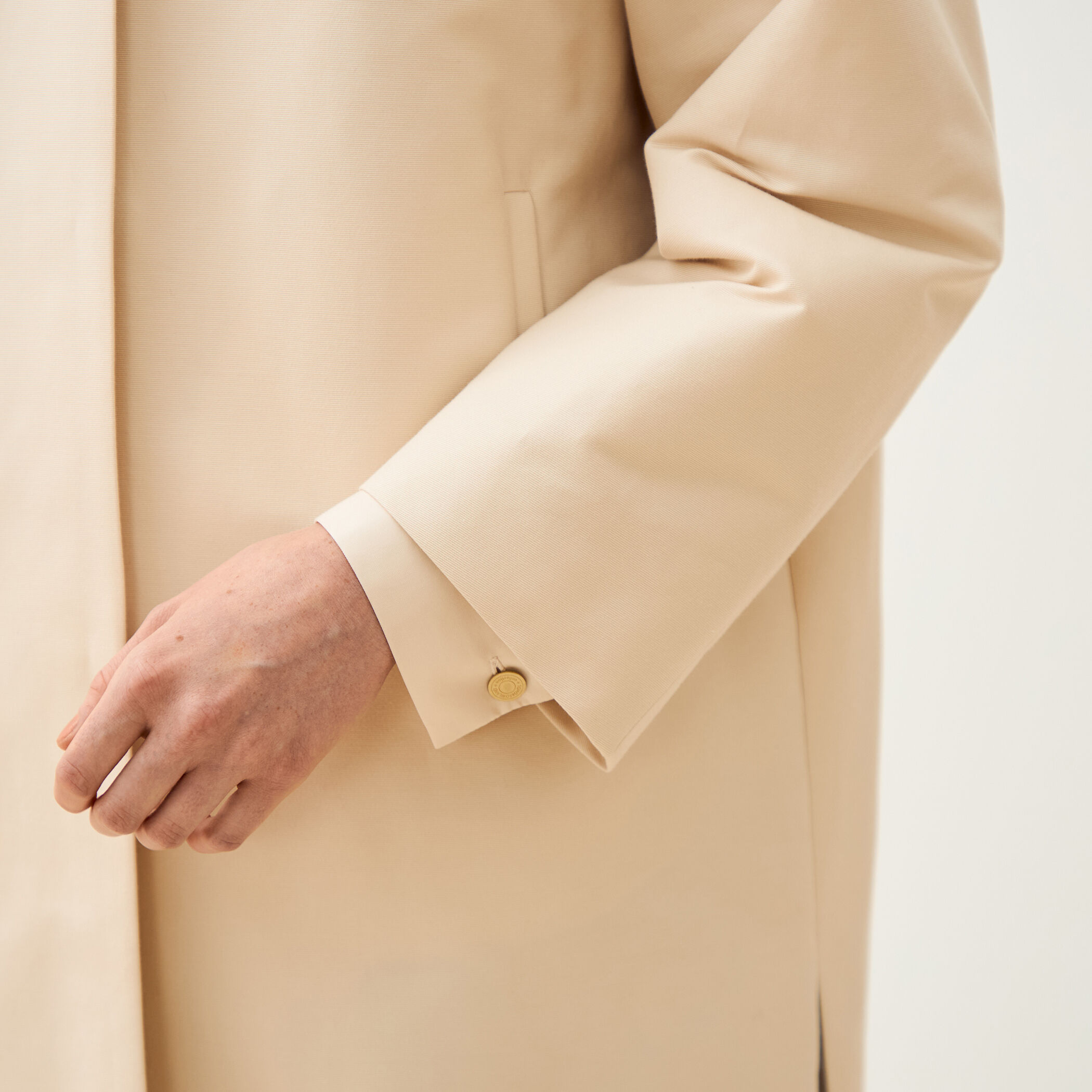 コットンシルクグログラン ノーカラーコート｜トゥモローランド 公式通販